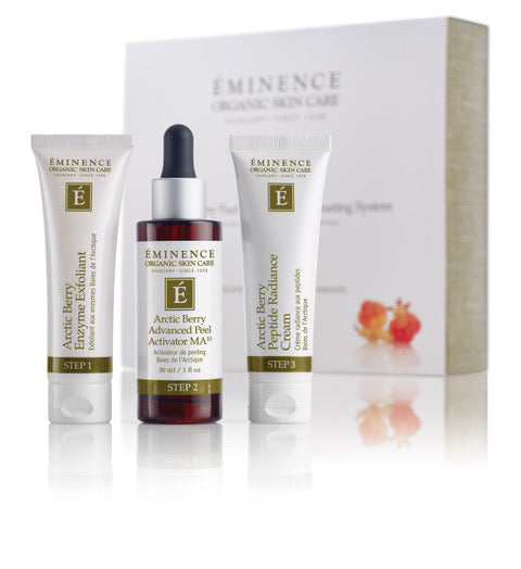 Eminence Organics : Système illuminant Peeling et Peptides Baies de l'Arctique