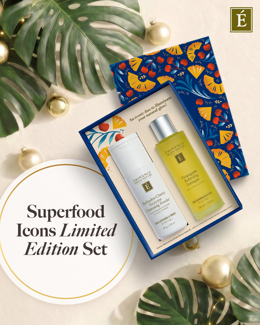 Eminence Organics : Coffret cadeau vacances 2026 Superfood Icons